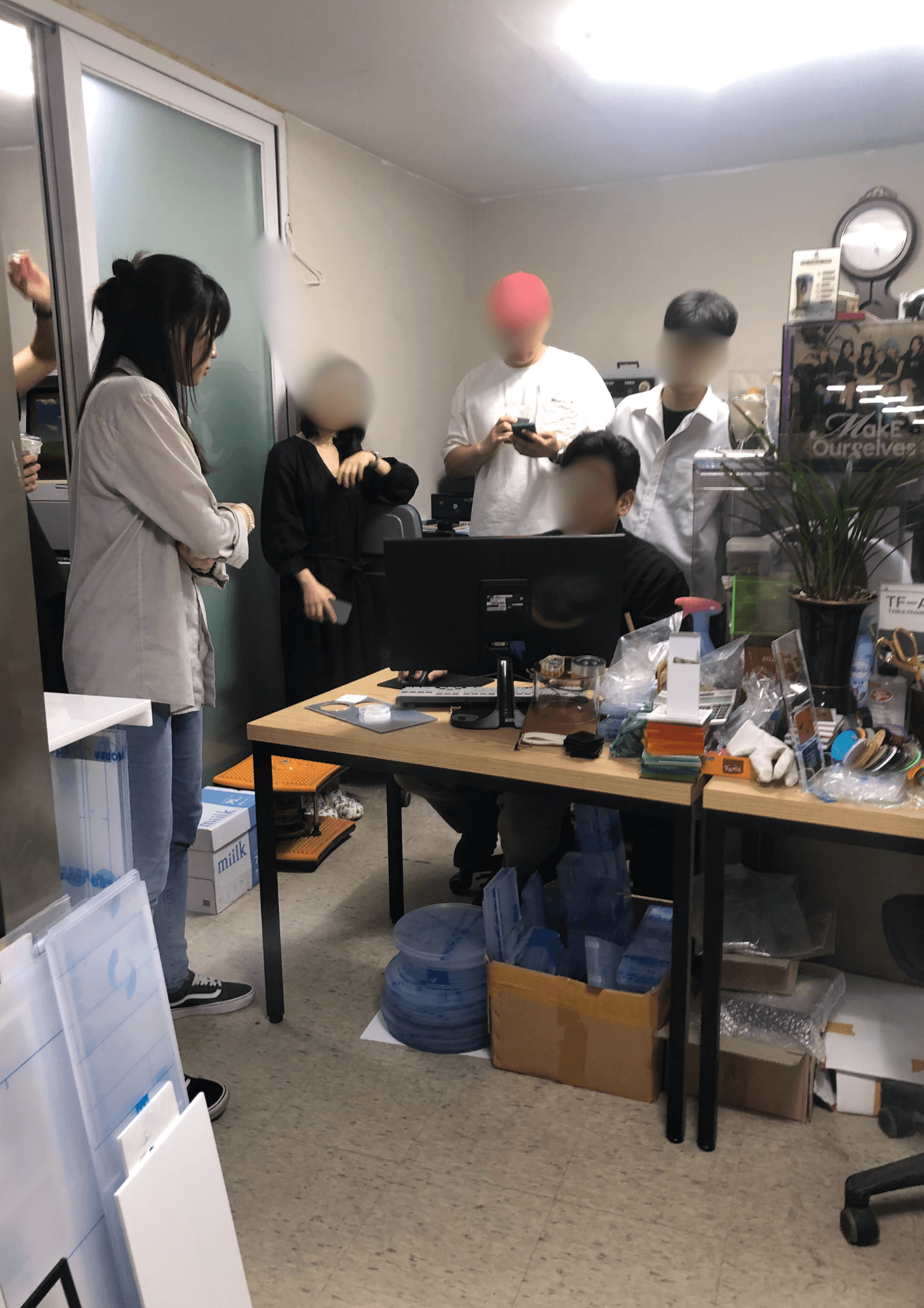아크릴 클래스 진행 모습 4